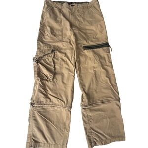 Vintage Mens Bugle Boy Convertible Cargo Pants 90s‎ Y2K Skater Gorp Size 34x30
